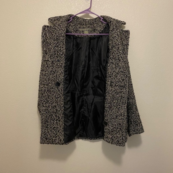 Kenneth Cole REACTION Black White Women’s Coat Size Medium - Picture 8 of 10